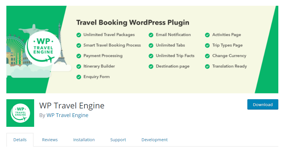 WordPress travel plugin