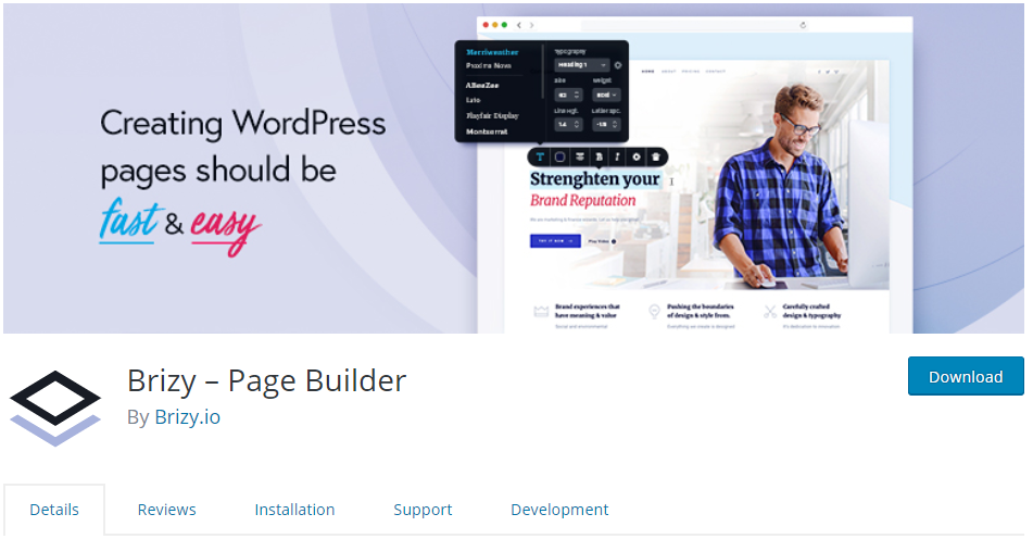 visual page builder