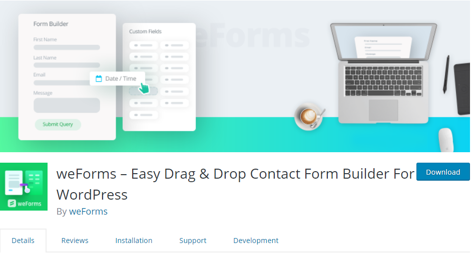 WordPress contact form plugin