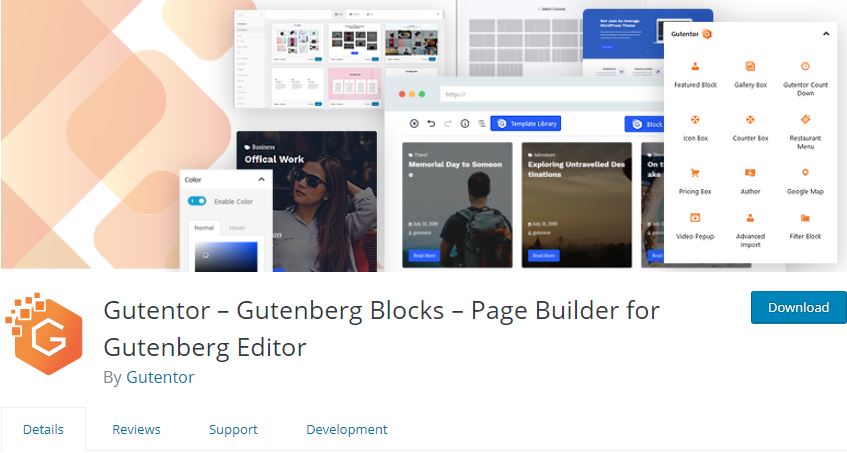 WordPress Gutenberg Blocks plugin
