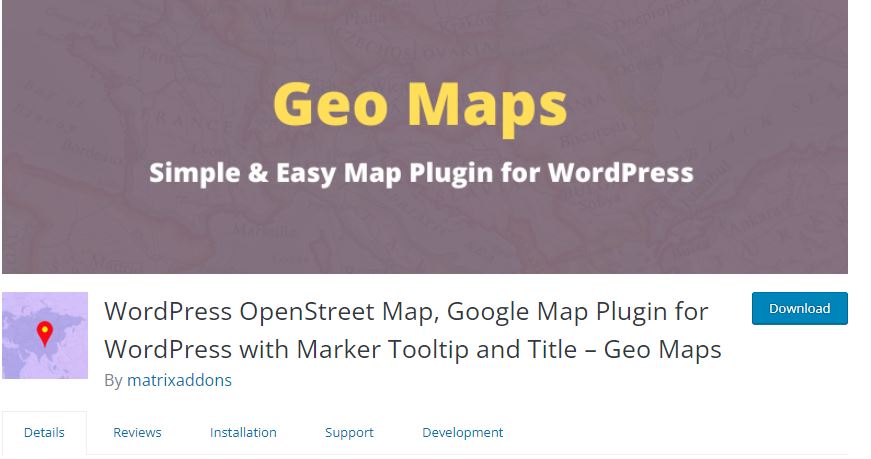 WordPress Map plugin